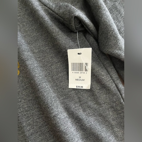 NWT Disney Parks Women’s Happiest Place on Earth Lightweight Grey Sweatshirt - M - Picture 2 of 5